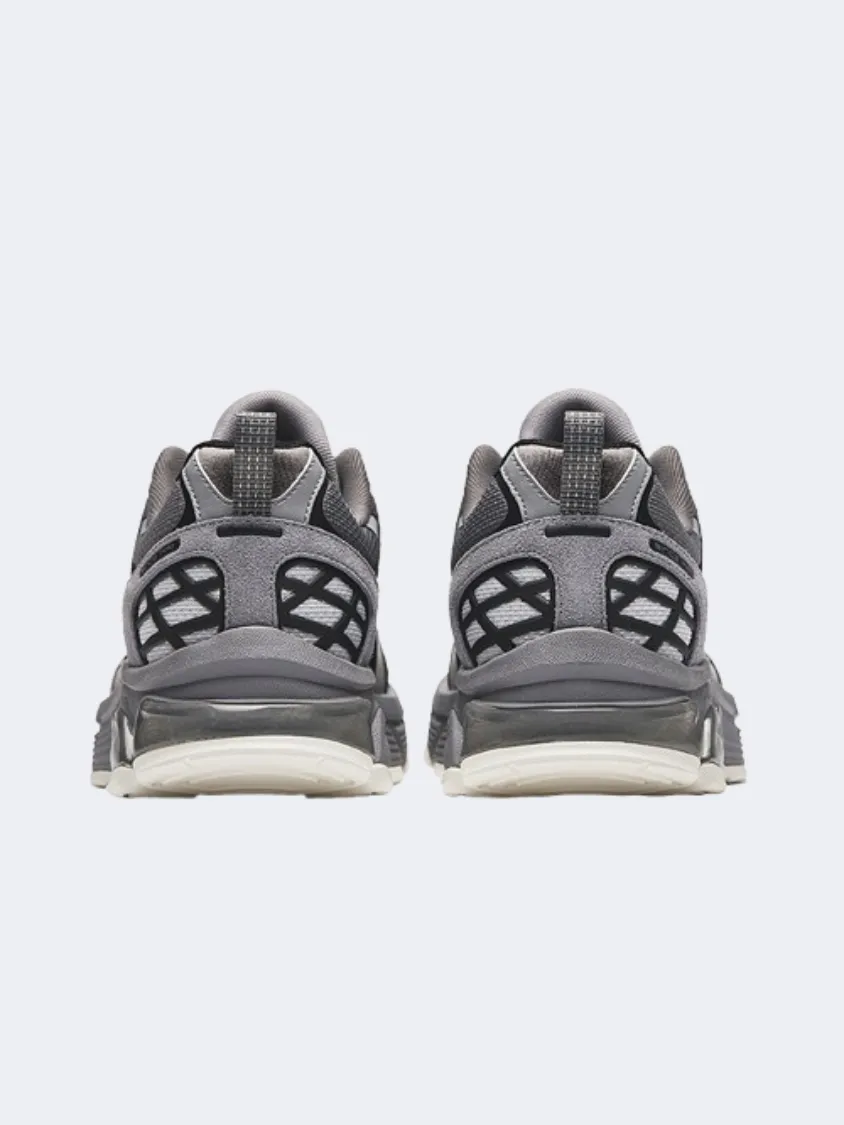 Anta Retro Men Running Sneakers Grey/Black/Sandstorm