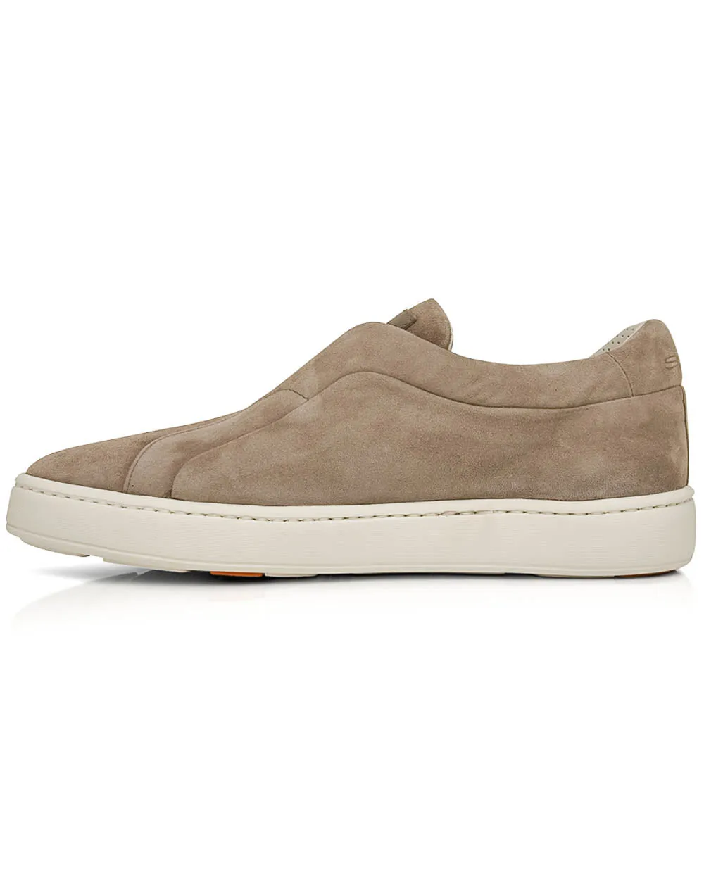 Beige Suede Pass Sneaker