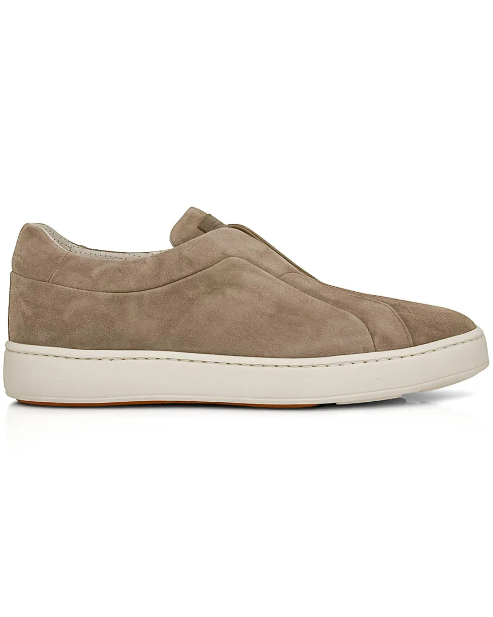 Beige Suede Pass Sneaker