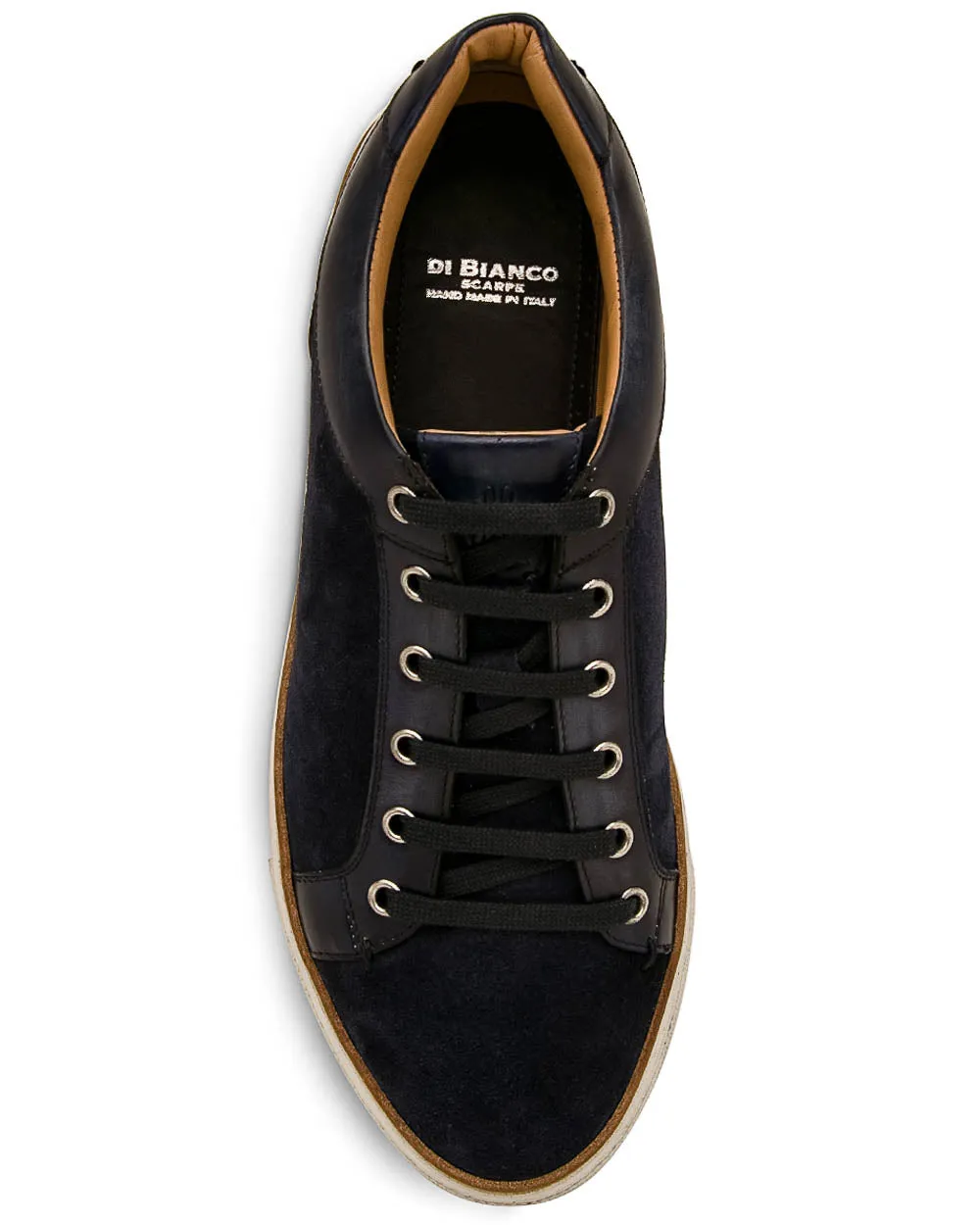 Binetto Navy Suede Leather Sneaker