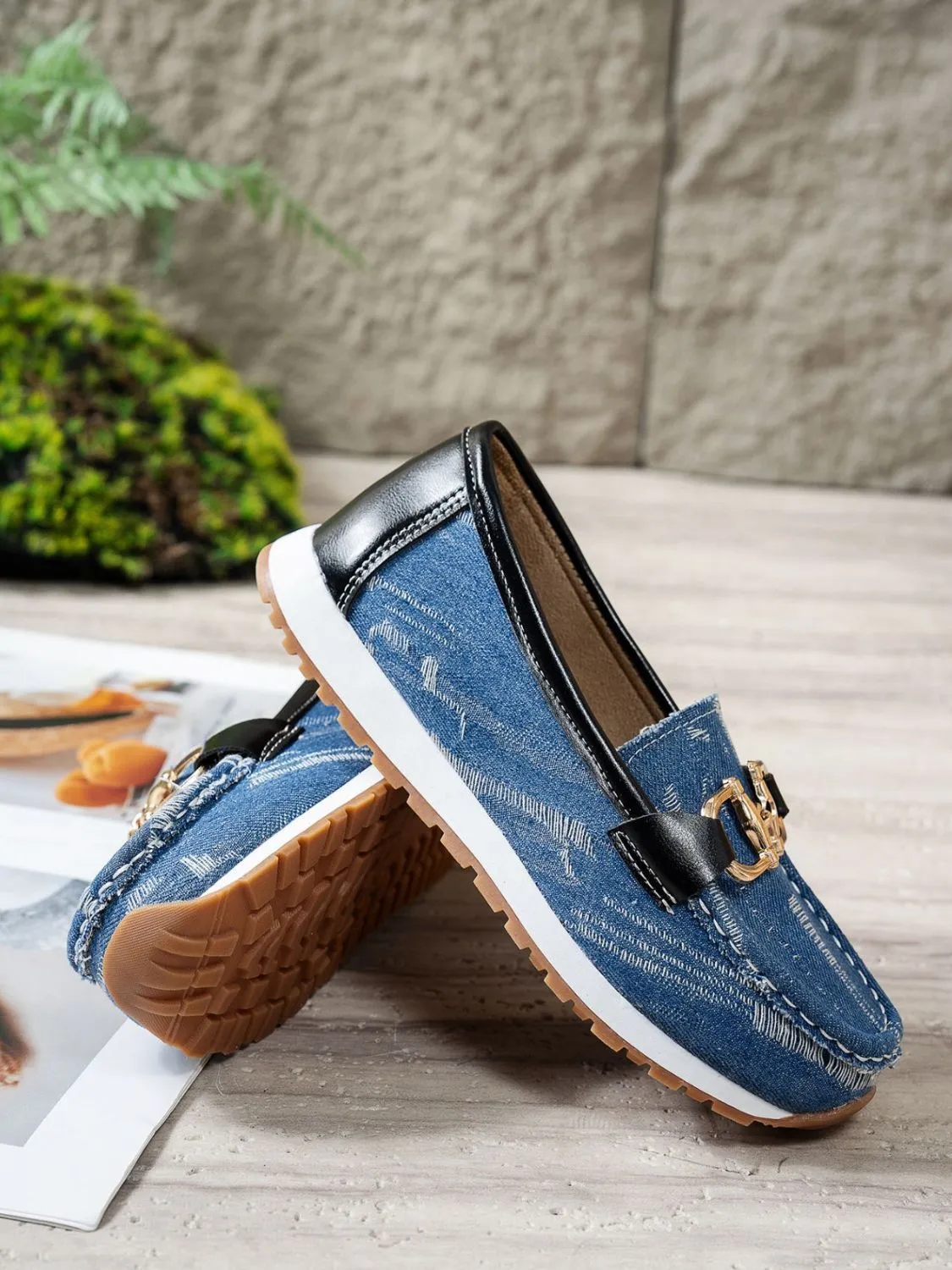Canvas Charm Slip Ons