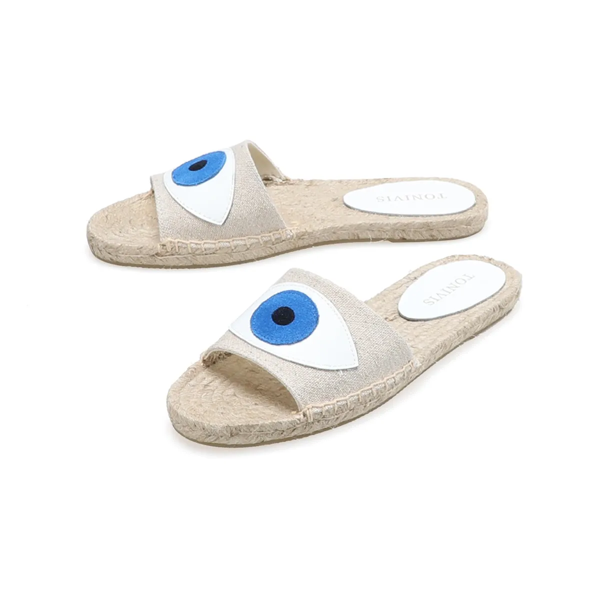 Comfy Evil Eye Espadrilles Sandals