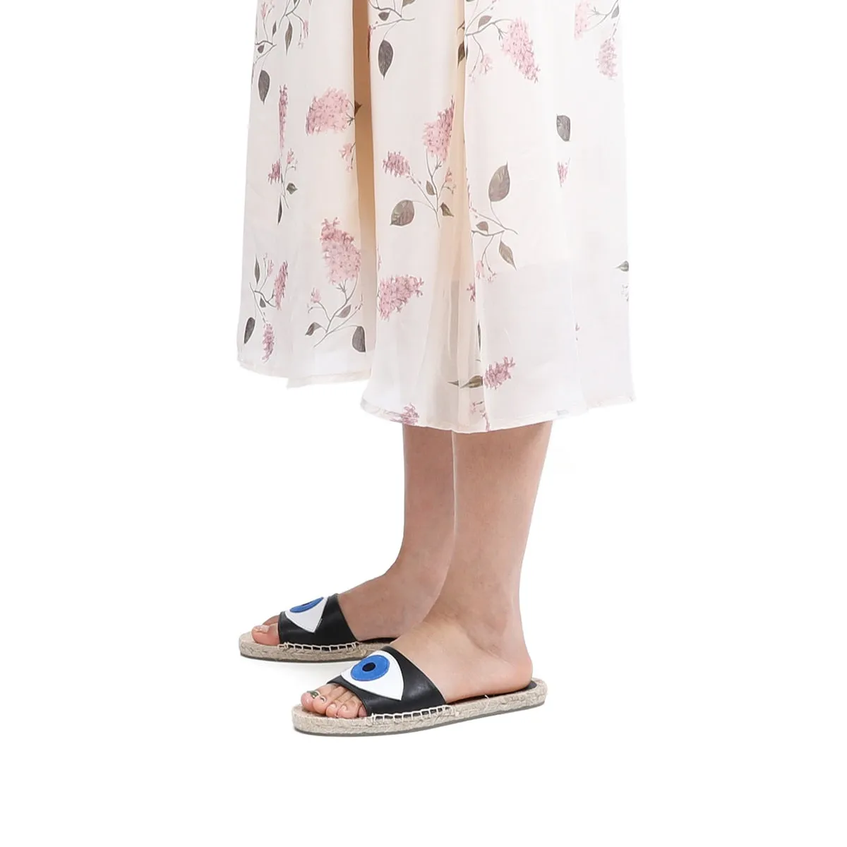 Comfy Evil Eye Espadrilles Sandals