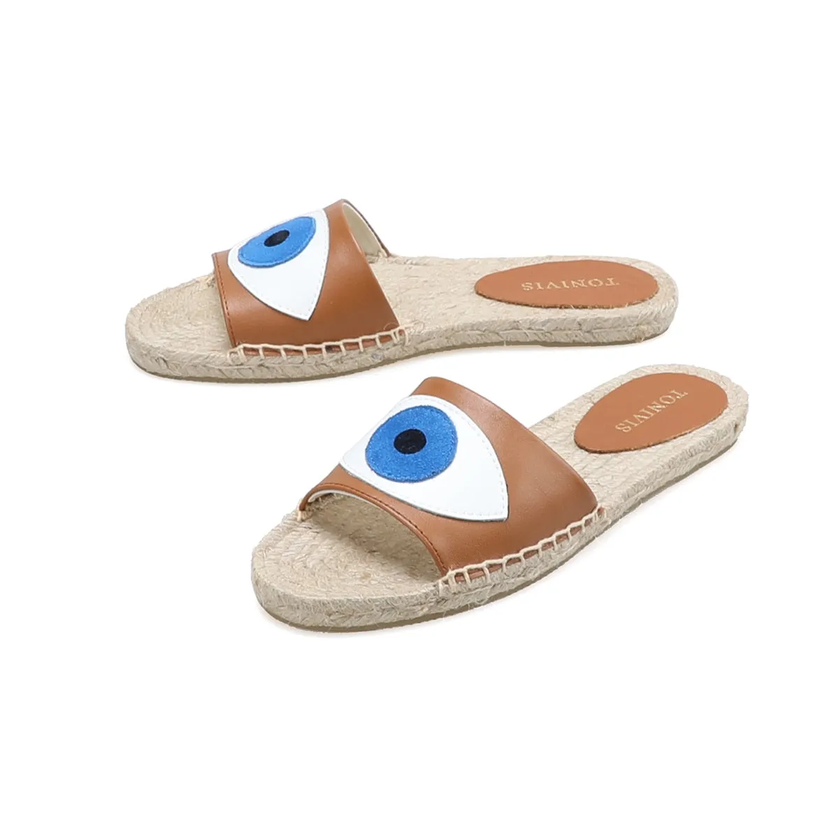 Comfy Evil Eye Espadrilles Sandals