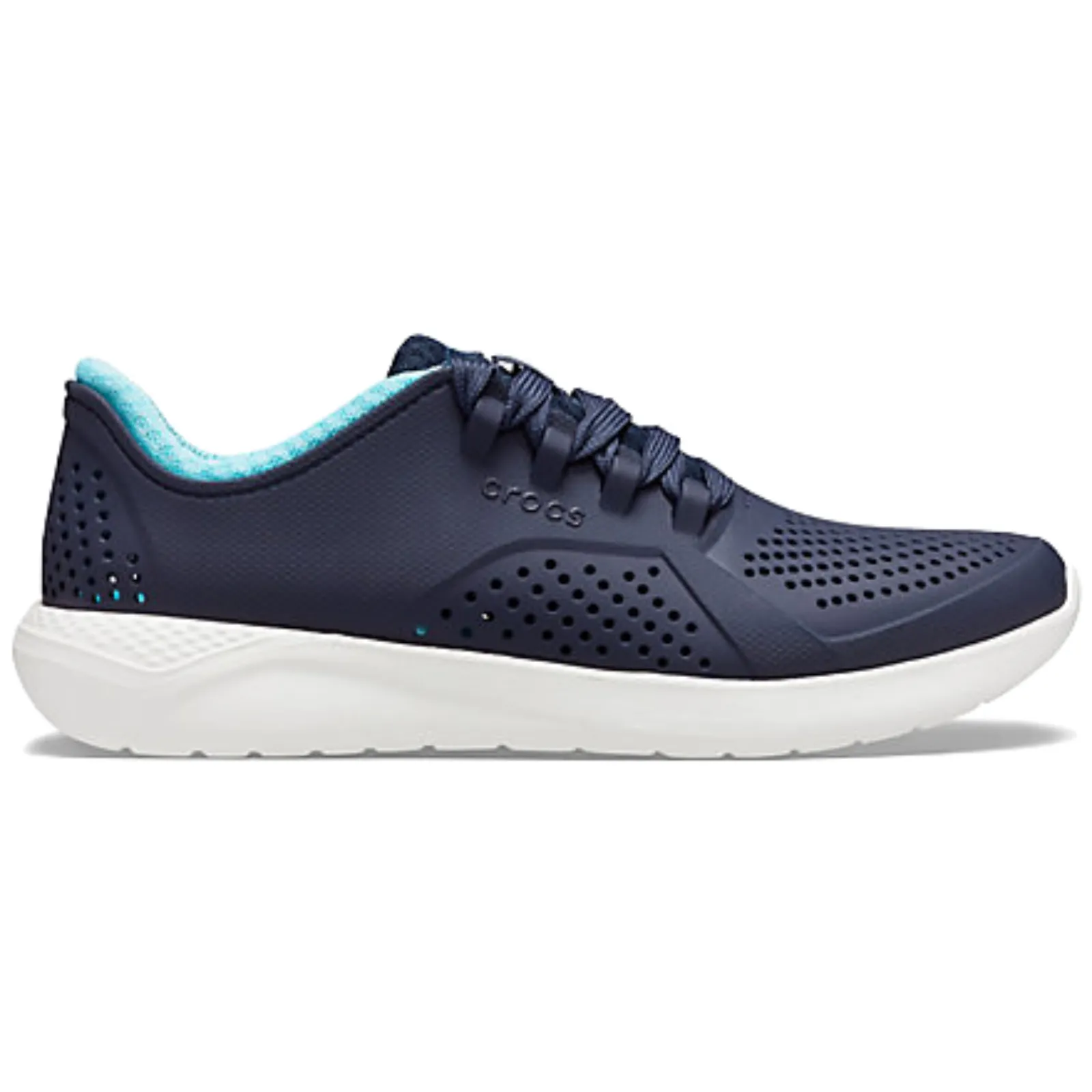 Crocs Women's LiteRide Pacer Ladies Sneakers Shoes - Navy/Ice Blue