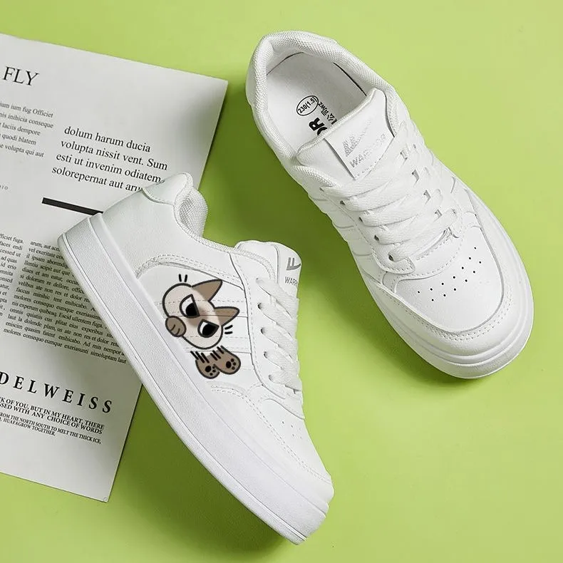 Cute Siamese Cat Print All-match Sneakers