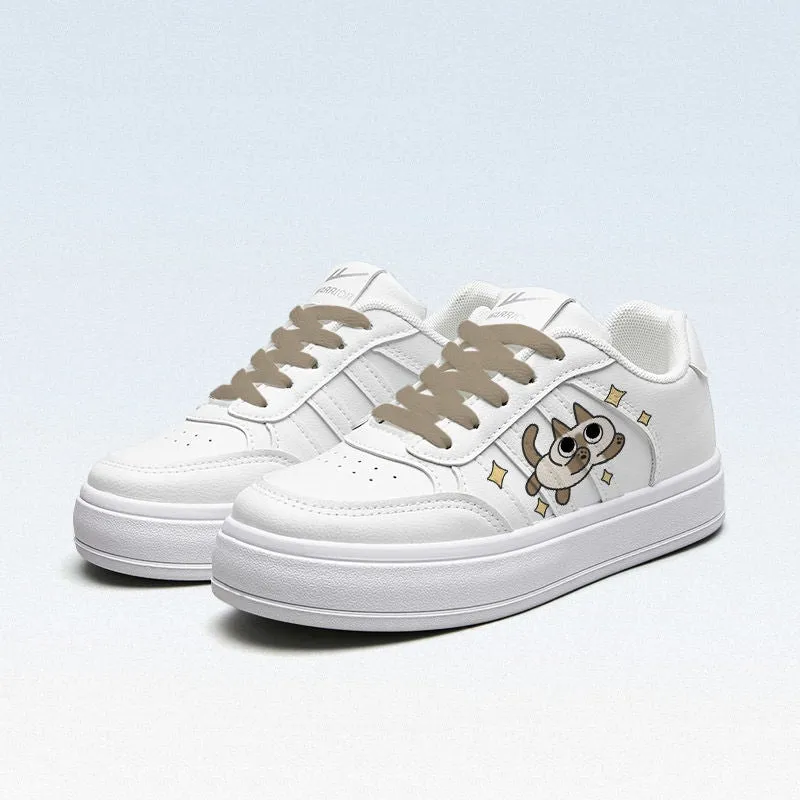 Cute Siamese Cat Print All-match Sneakers