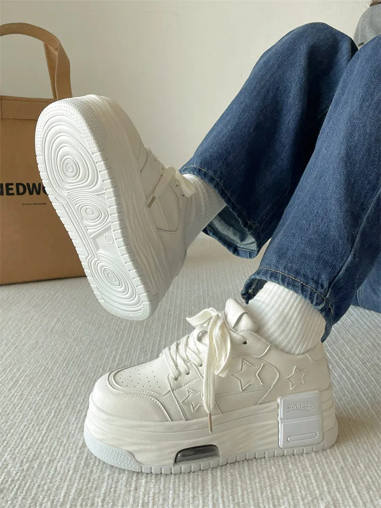 Dark High Heel Sneakers
