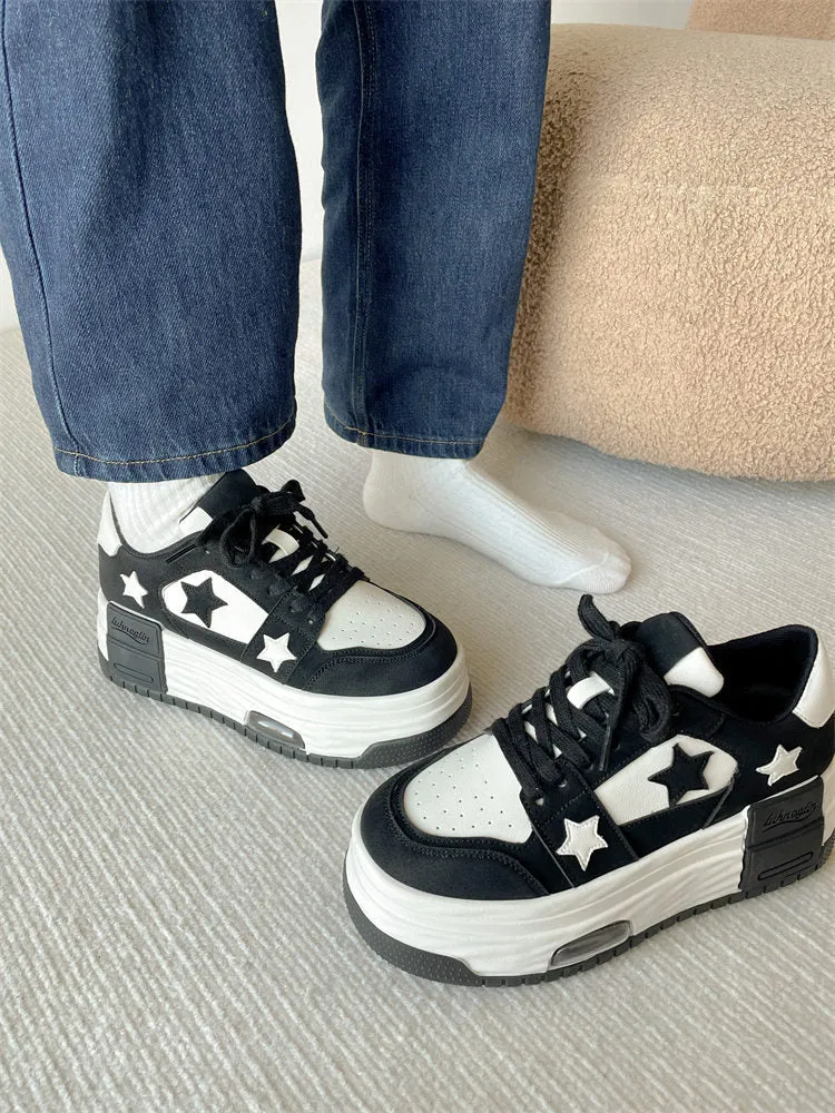 Dark High Heel Sneakers