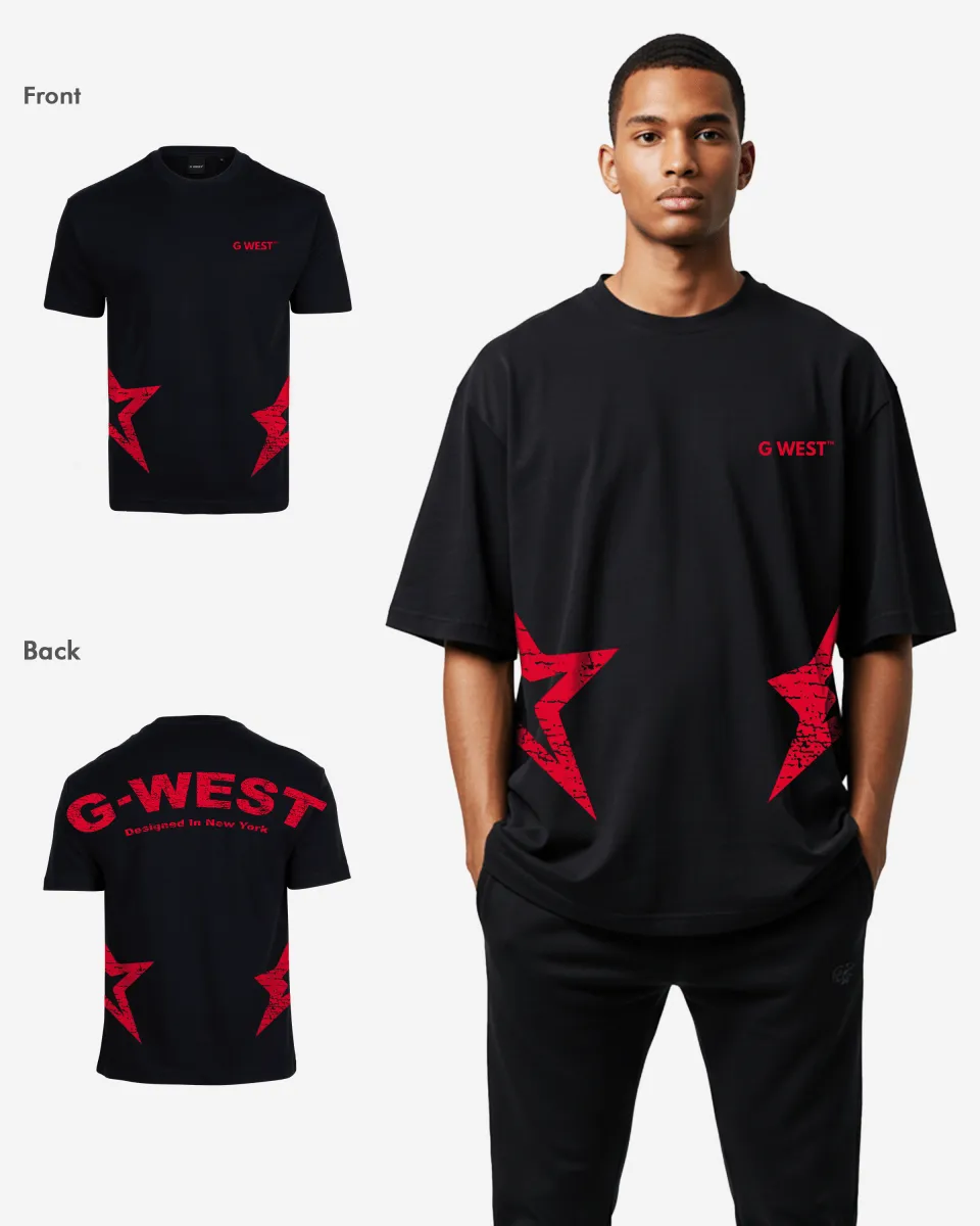 G West Arch Logo Oversized  Tee
