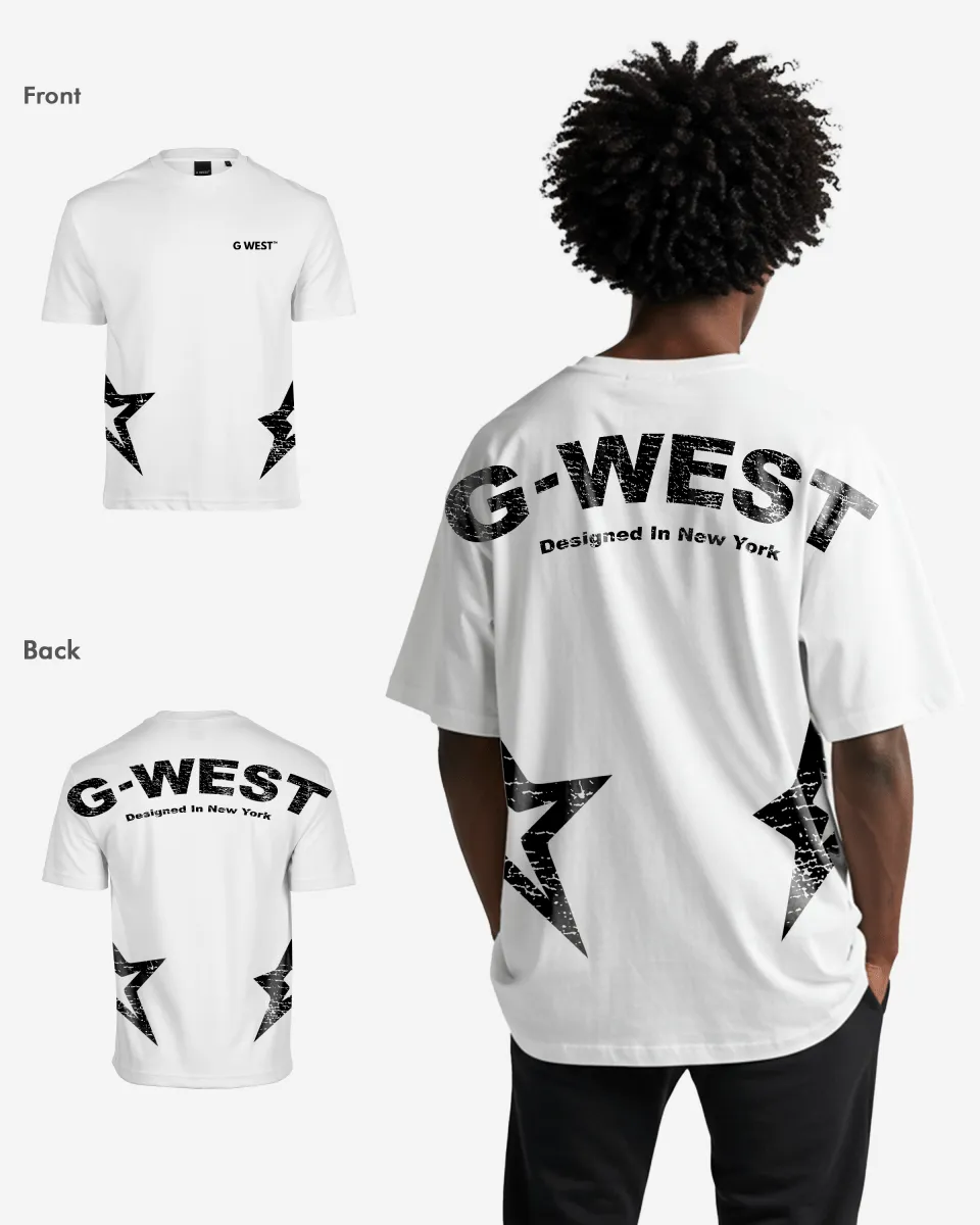 G West Arch Logo Oversized  Tee