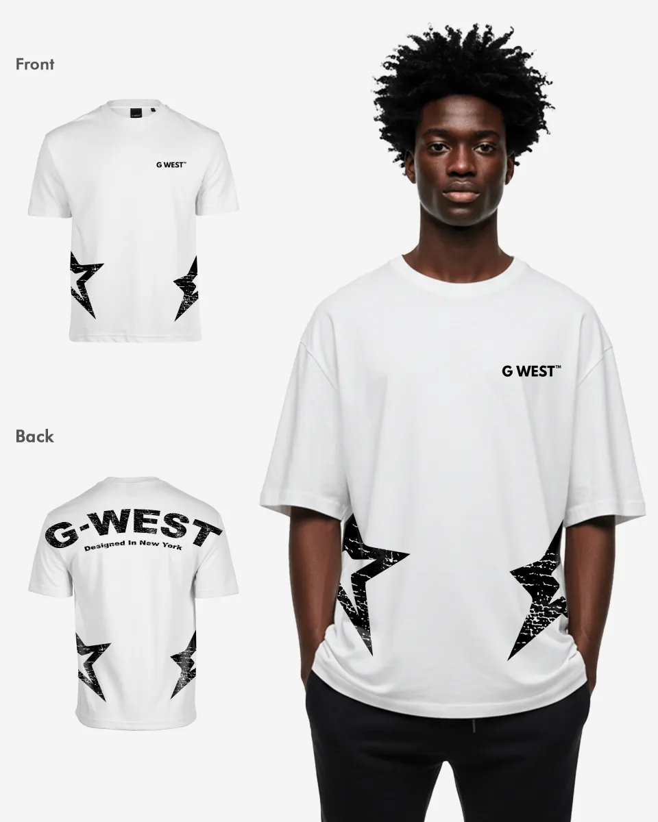 G West Arch Logo Oversized  Tee