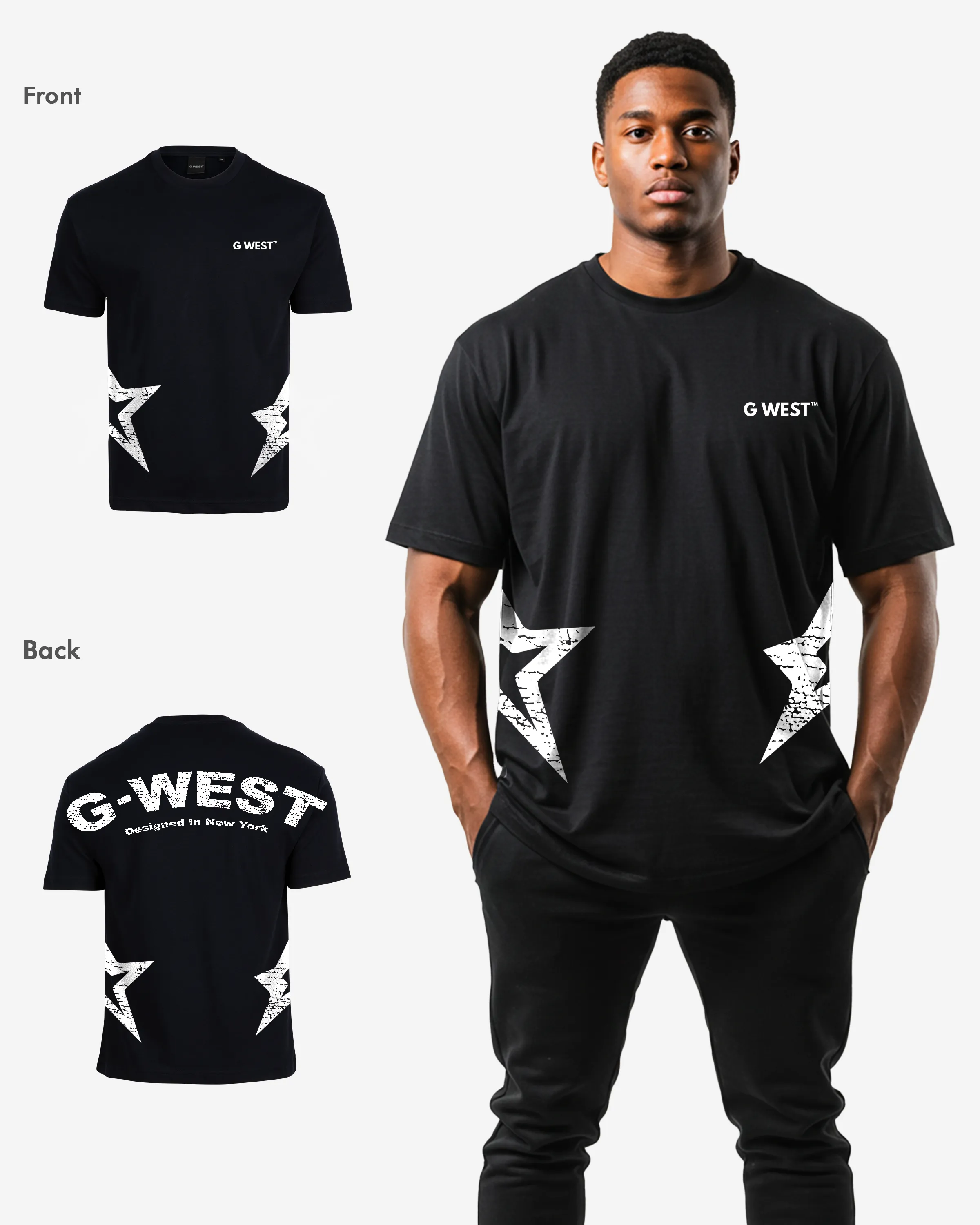 G West Arch Logo Oversized  Tee