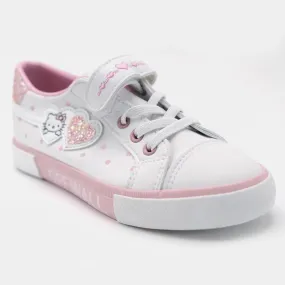 Girls Sneakers 5669-White Pink