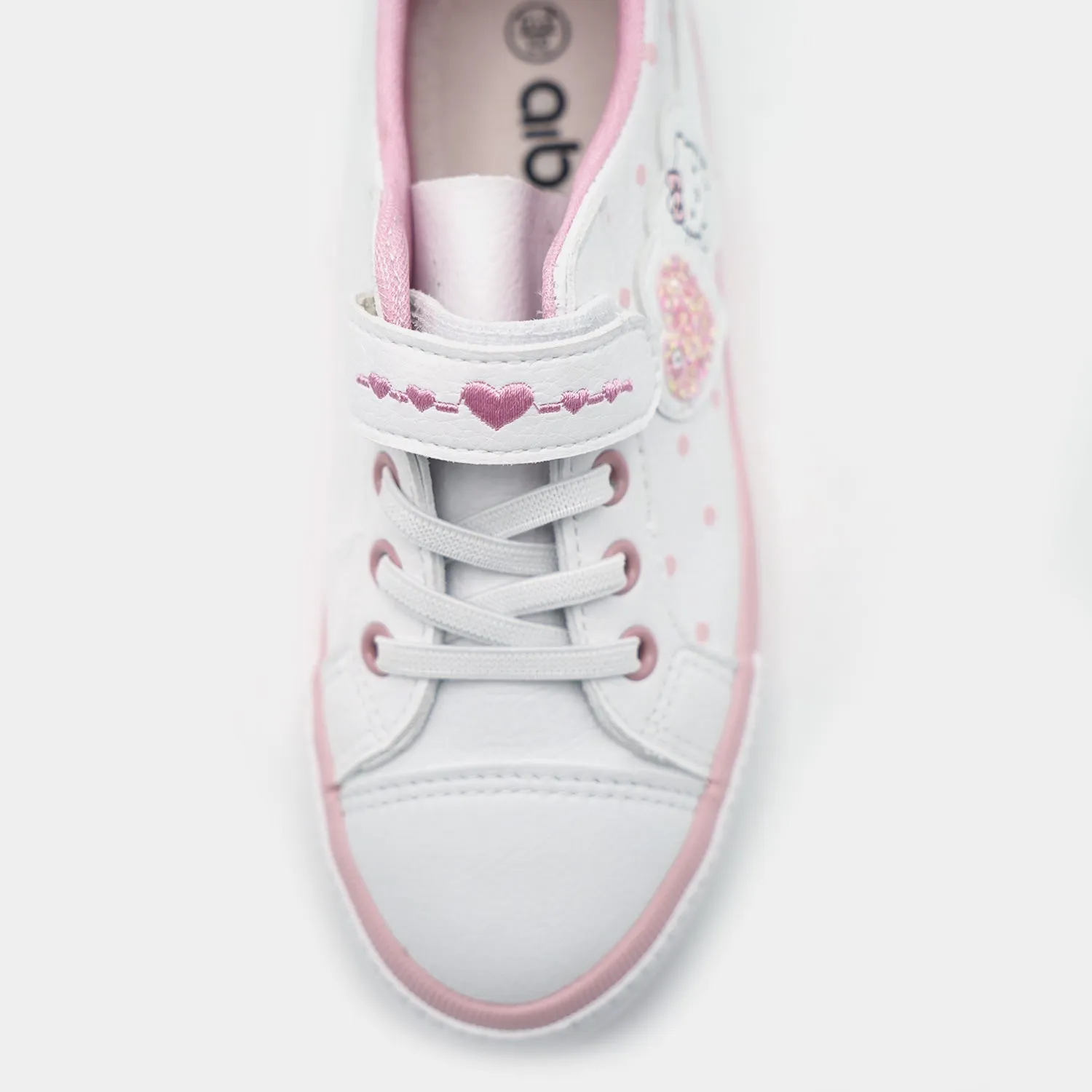 Girls Sneakers 5669-White Pink