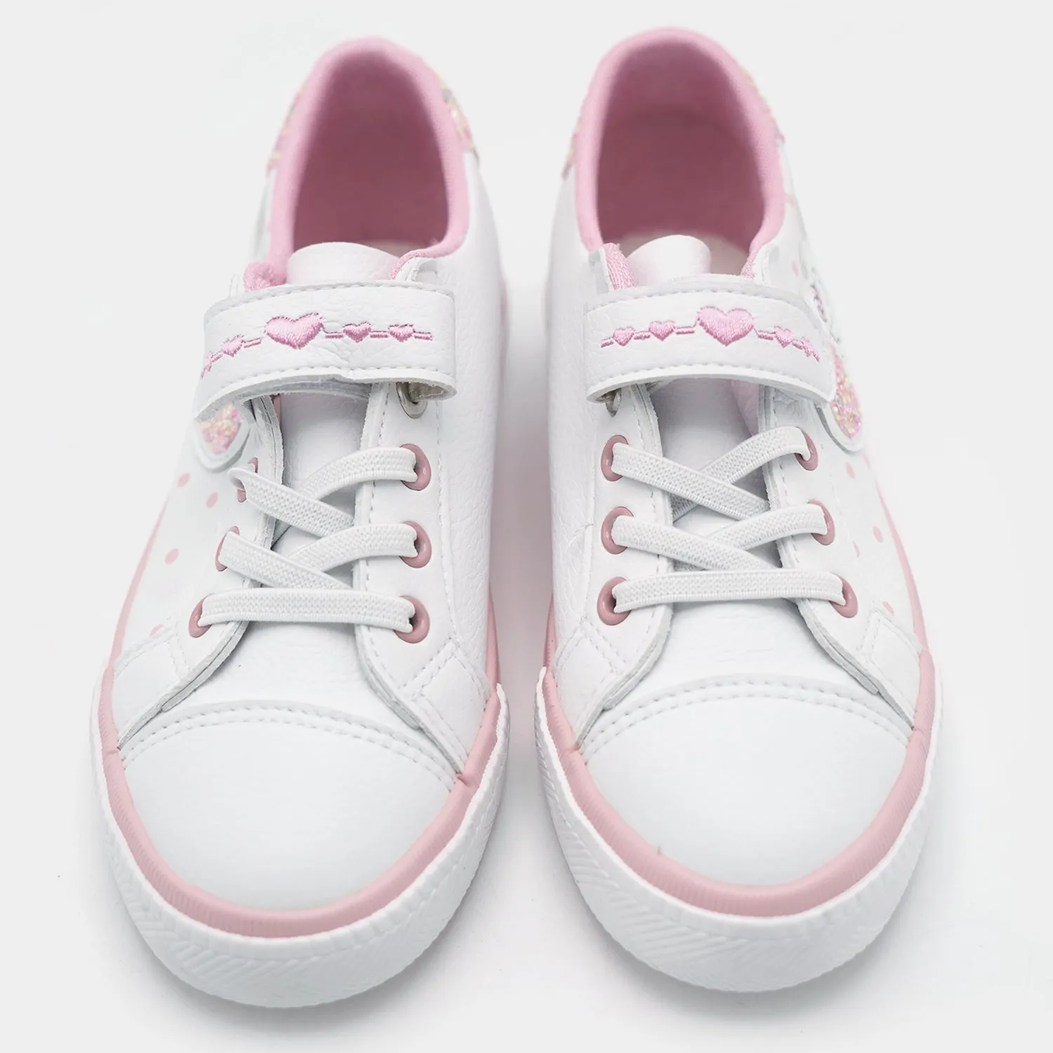 Girls Sneakers 5669-White Pink