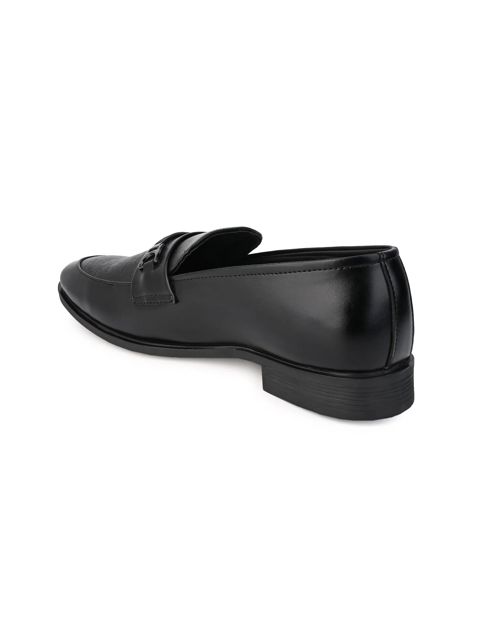 Hydes N Hues Men Black Round Toe Slip-Ons