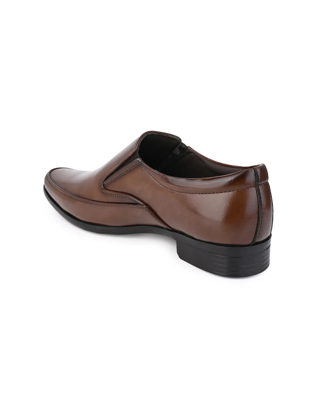 Hydes N Hues Men Brown Comfort Formal Slip-Ons