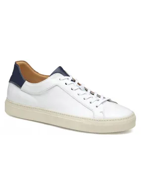 J & M Collection Jared Lace-To-Toe in White Italian Calfskin