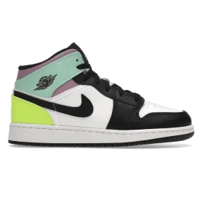 Jordan 1 Mid 'Pastel Black Toe' GS