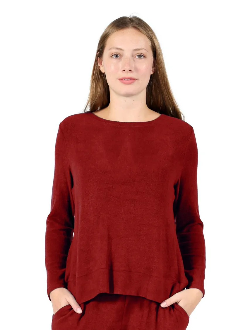 La Cera Long Sleeve Crop Top