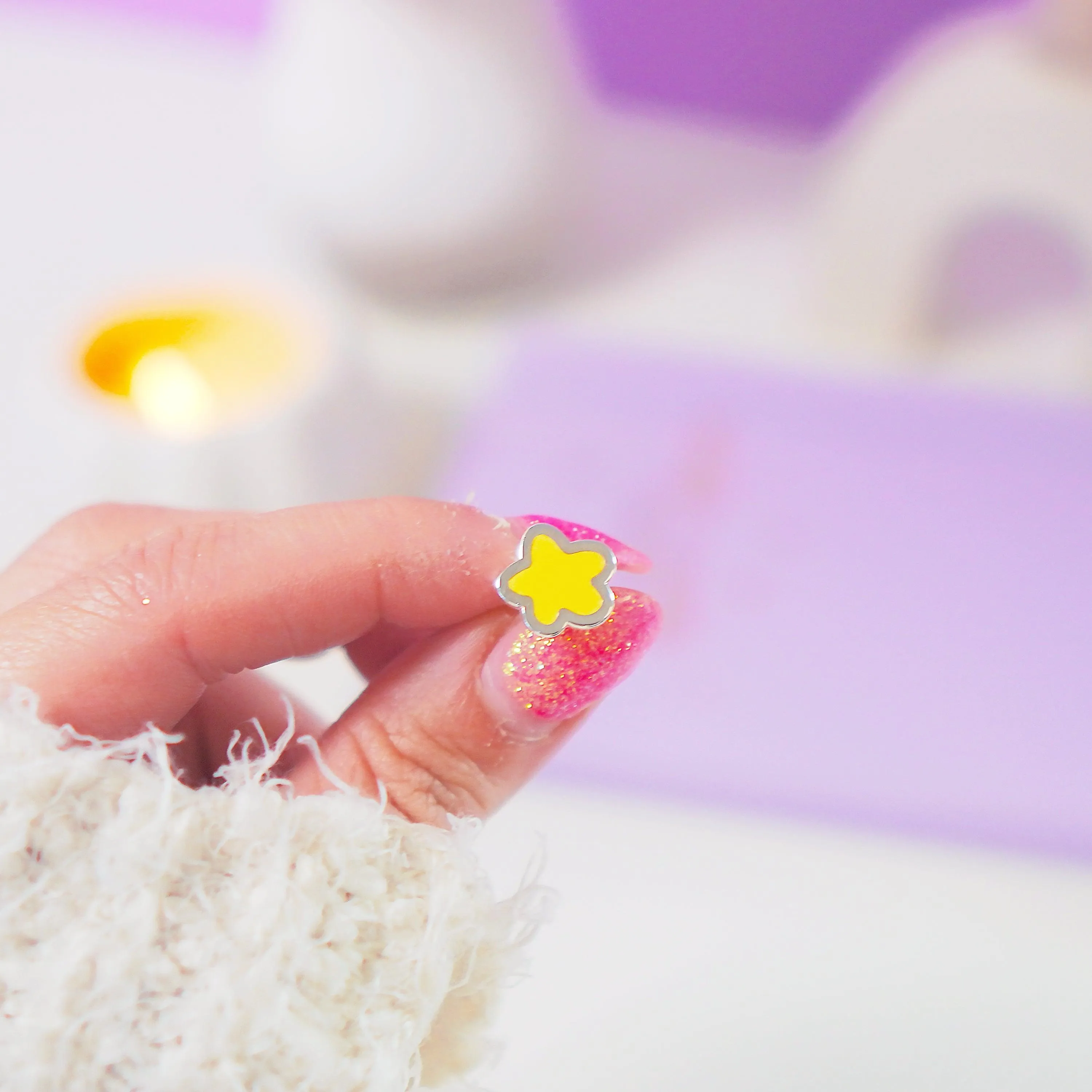 Mini Star Enamel Pin | Kawaii Pastel Witch Accessory | Cute Star Collectible