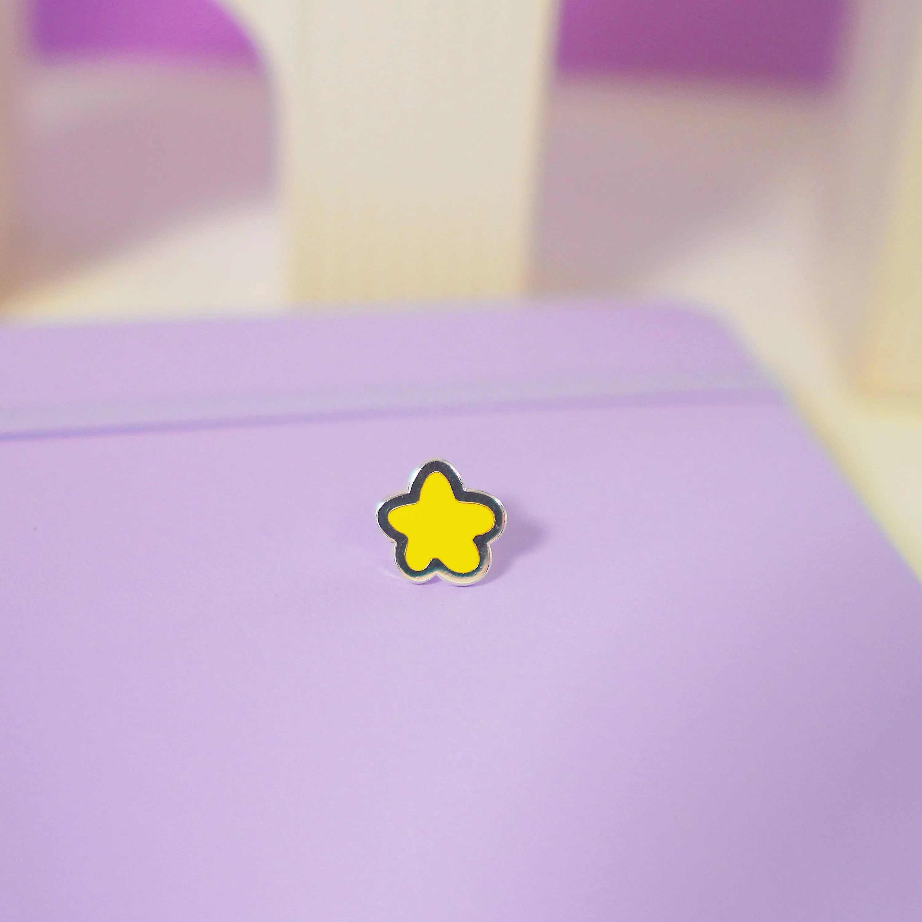 Mini Star Enamel Pin | Kawaii Pastel Witch Accessory | Cute Star Collectible