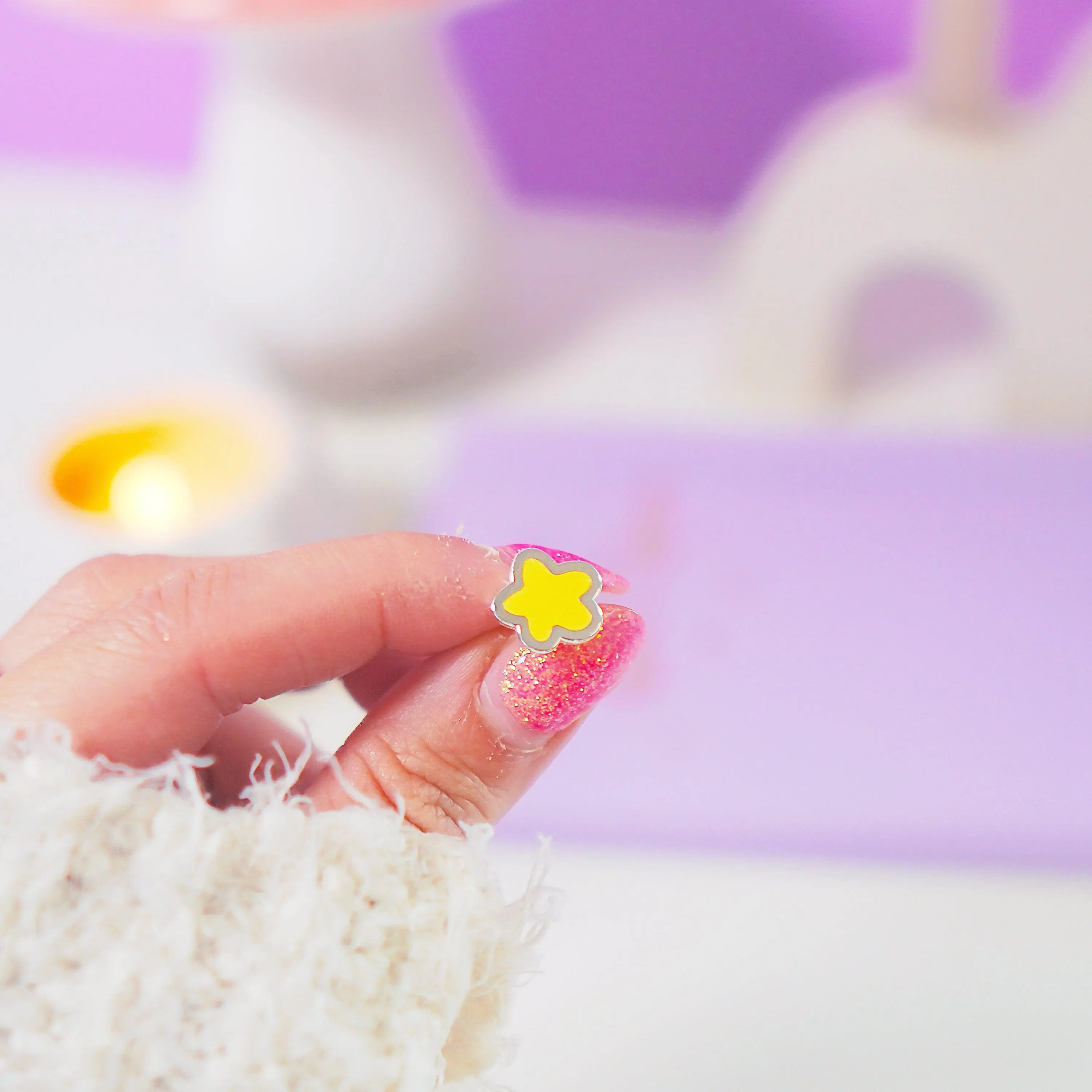 Mini Star Enamel Pin | Kawaii Pastel Witch Accessory | Cute Star Collectible