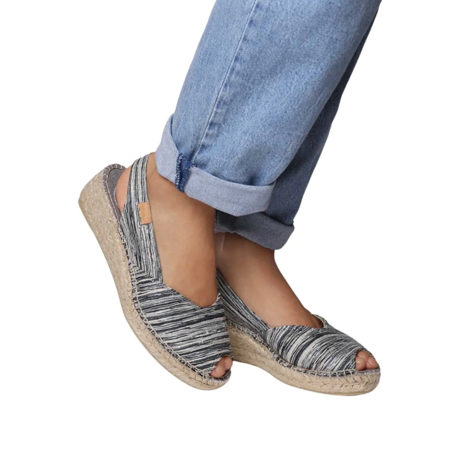 Multicolored Fabric Espadrille For Women - Beri-RG