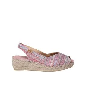 Multicolored Fabric Espadrille For Women - Beri-RG