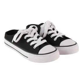 mySTYLE Women's Slip-On Lace-Up Mules