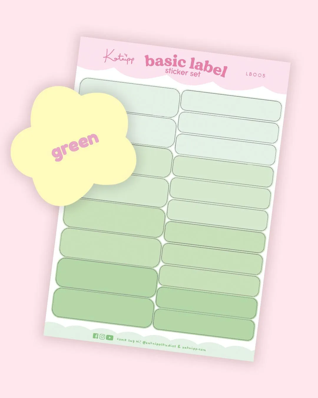 Pastel Label Sticker Set | Functional Planner Tabs | Kawaii Organisation Stickers in Multiple Colours