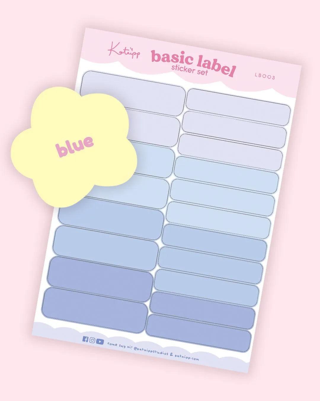 Pastel Label Sticker Set | Functional Planner Tabs | Kawaii Organisation Stickers in Multiple Colours
