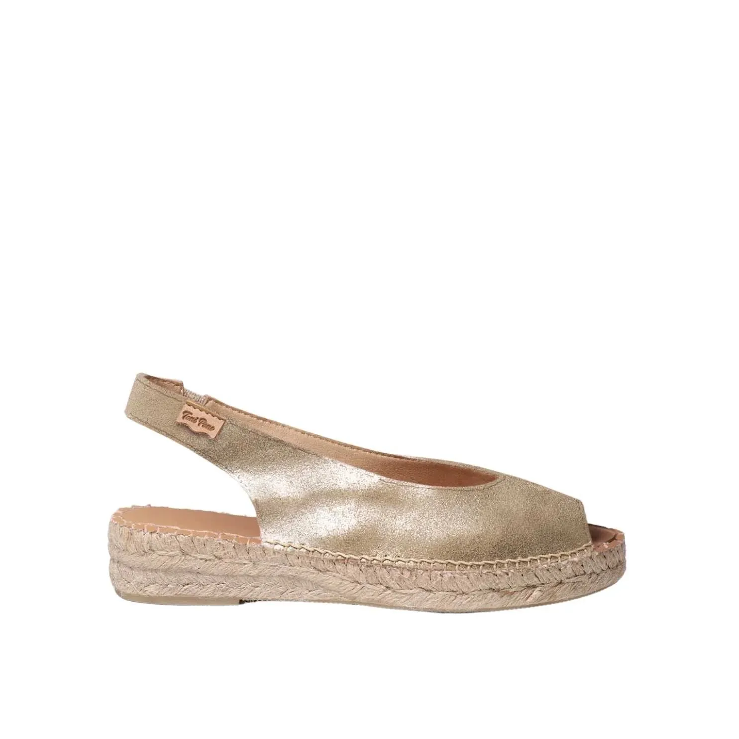 Plain Leather Espadrilles for Women - Erica-AS