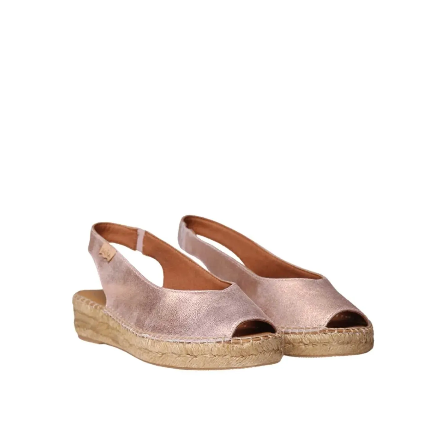 Plain Leather Espadrilles for Women - Erica-AS