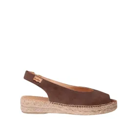 Plain Leather Espadrilles for Women - Erica-AS