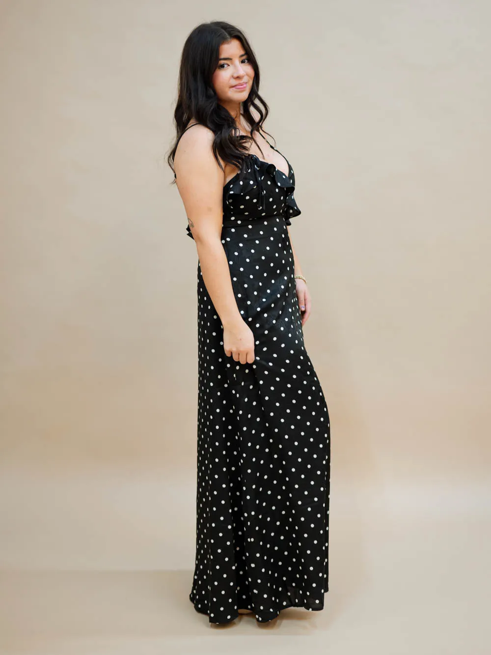 Regina Polka Dot Maxi Dress