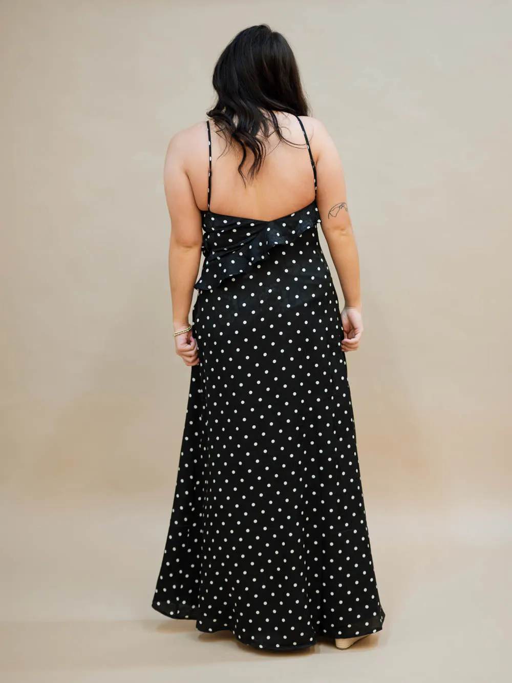 Regina Polka Dot Maxi Dress