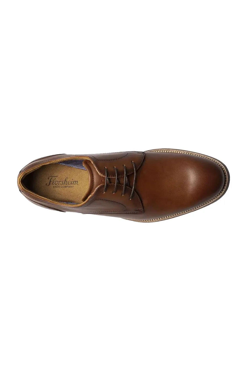 RUCCI PLAIN TOE OXFORD - COGNAC