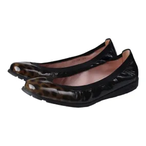Shadeb - Brown Patent Leather Flats for Teen/Women by Pretty Ballerinas
