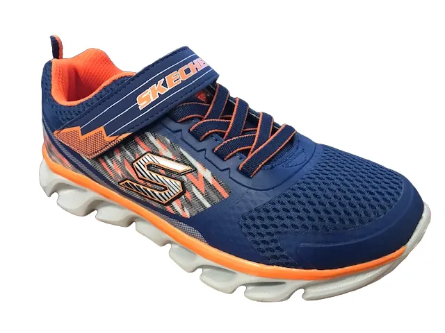 Skechers sneakers da bambino Tremblers 90581L NVOR blu arancione