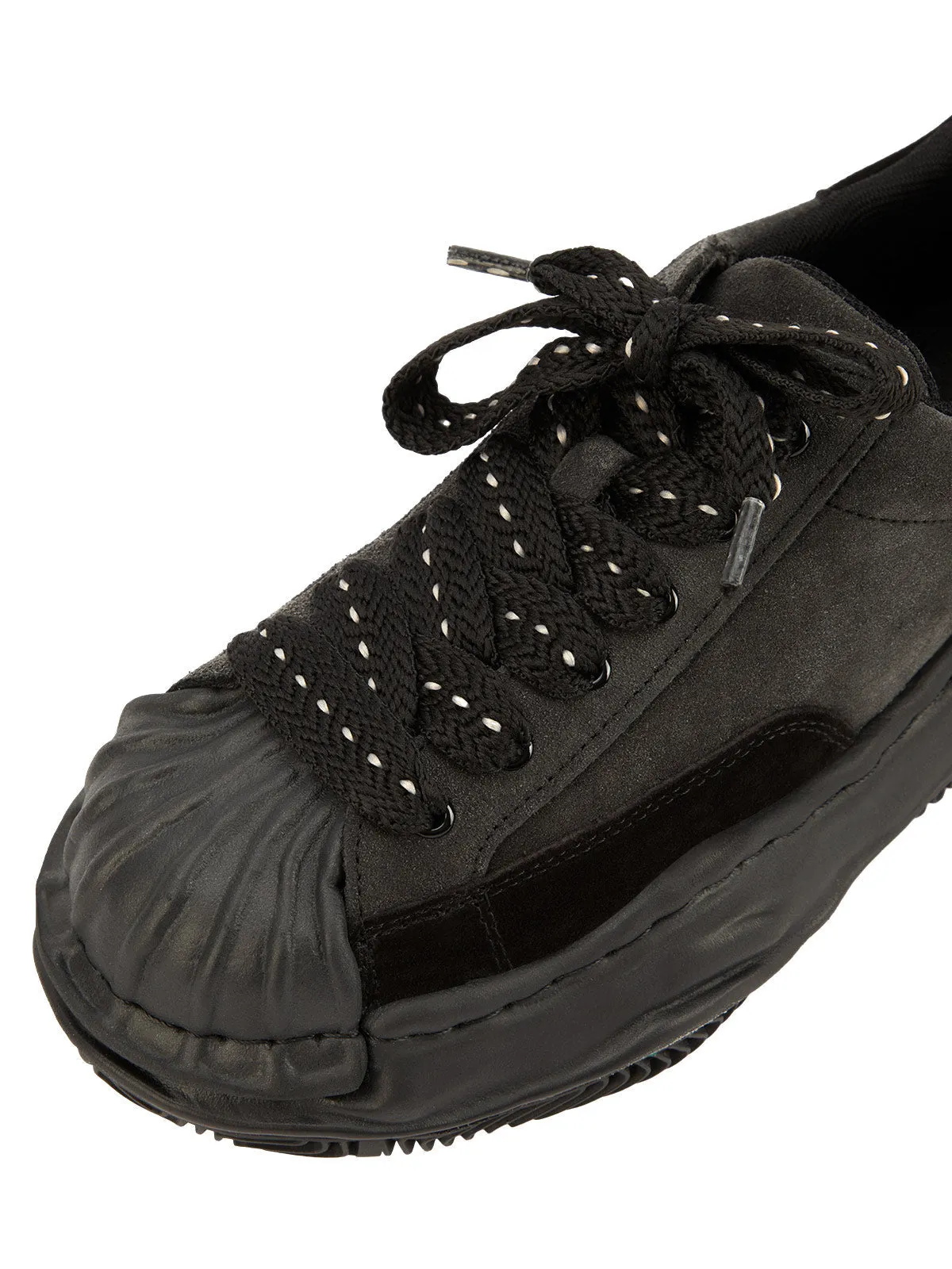 Sneakerhill Black Retro Washed Street Rap Sneakers - 2059