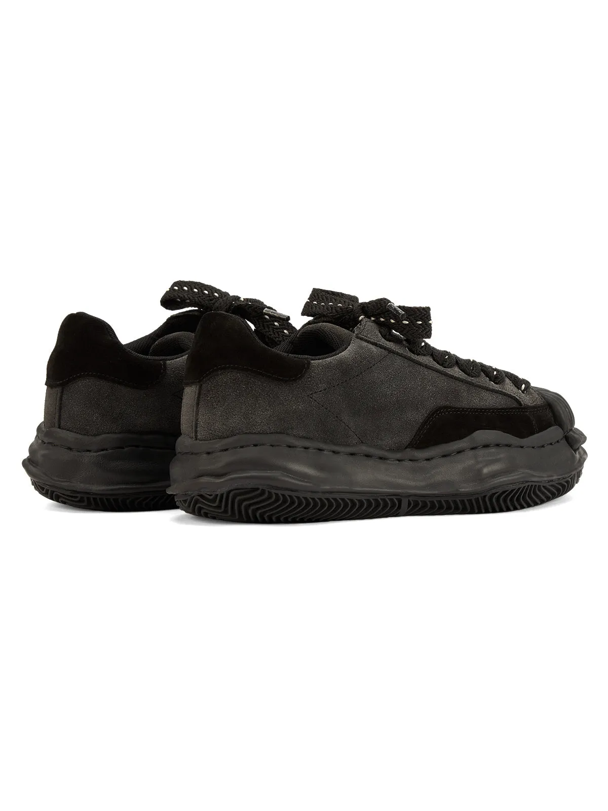 Sneakerhill Black Retro Washed Street Rap Sneakers - 2059