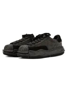 Sneakerhill Black Retro Washed Street Rap Sneakers - 2059