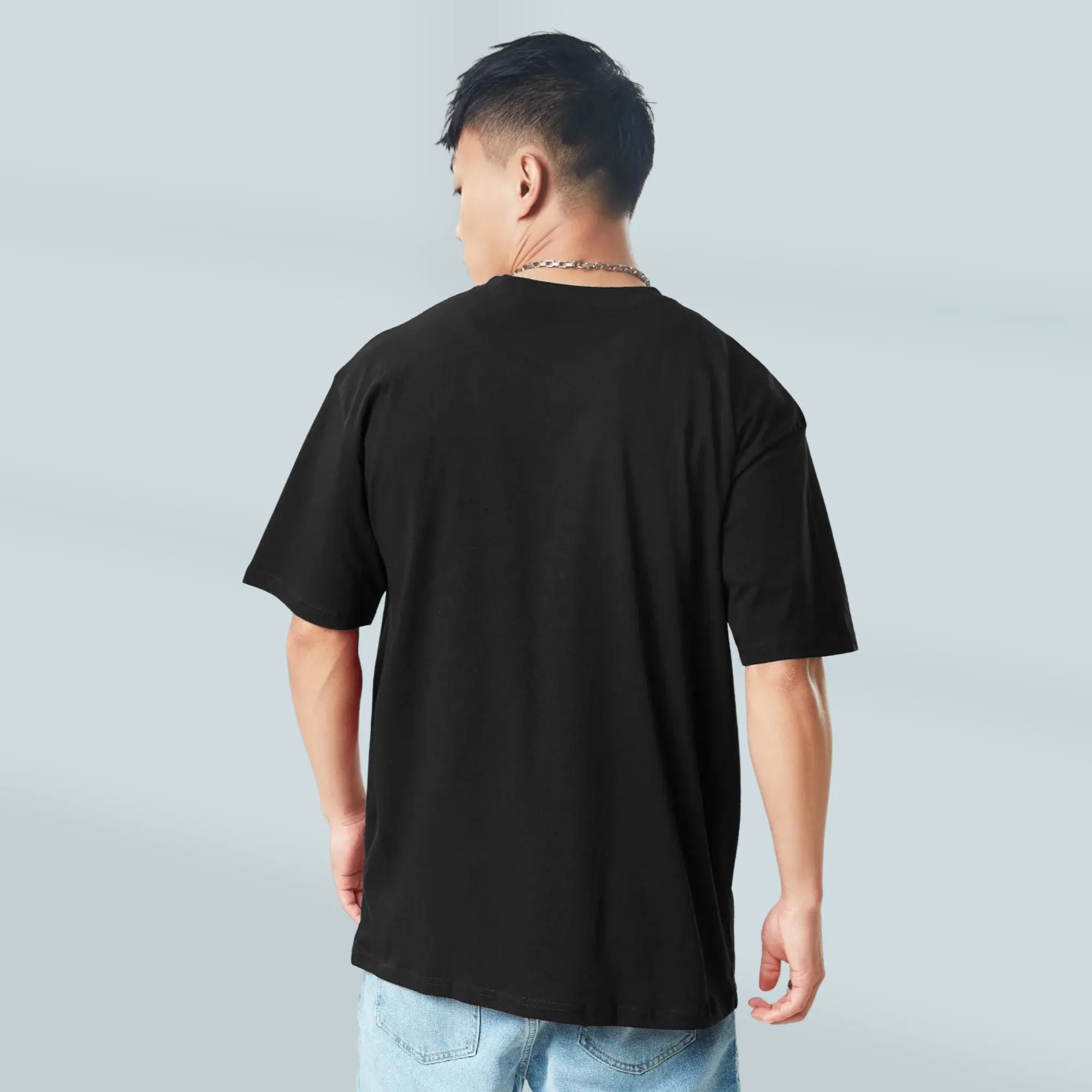 Solid Black Oversize T-shirt