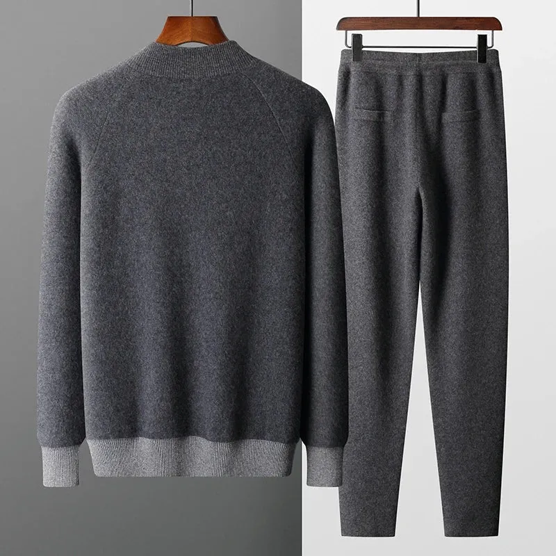 Vera | Men's Knit Zip-Up Tracksuit Set