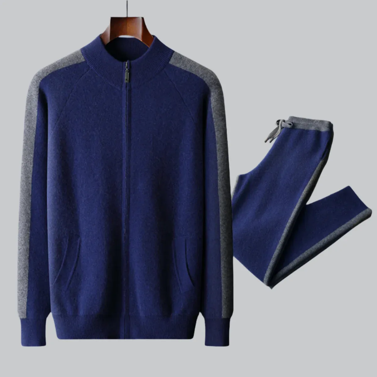 Vera | Men's Knit Zip-Up Tracksuit Set